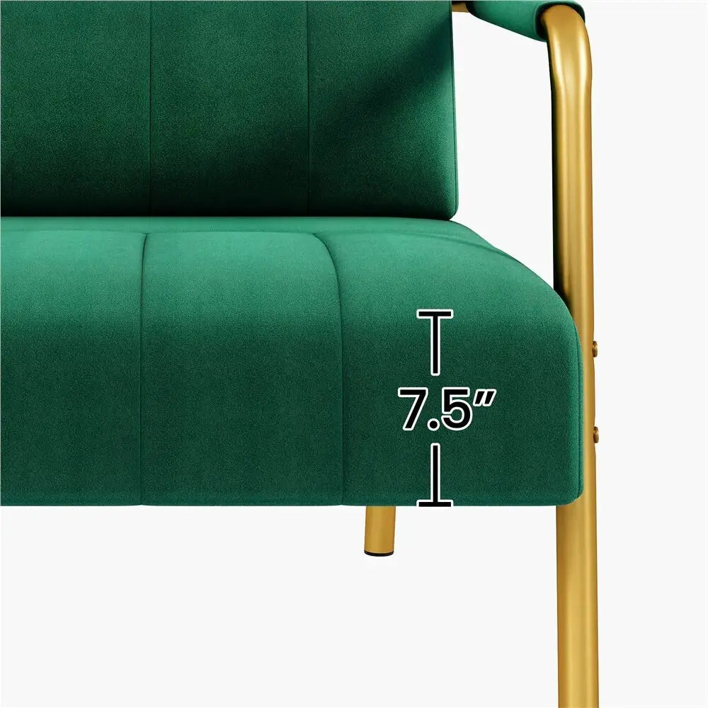 Contemporary Velvet Loveseat Couch